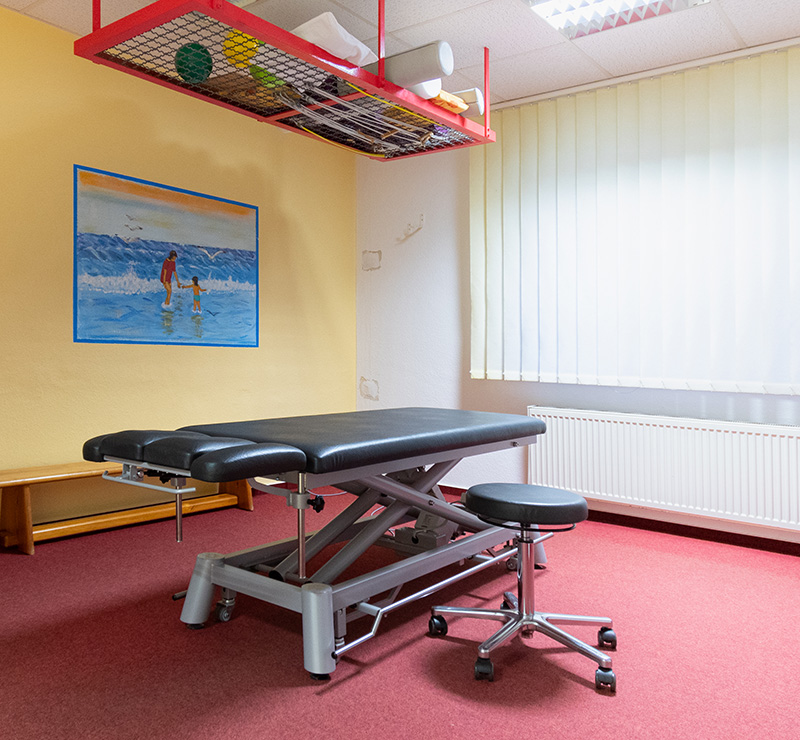 Behandlungsraum - Praxis Allery für Logopädie und Physiotherapie in Hamm.